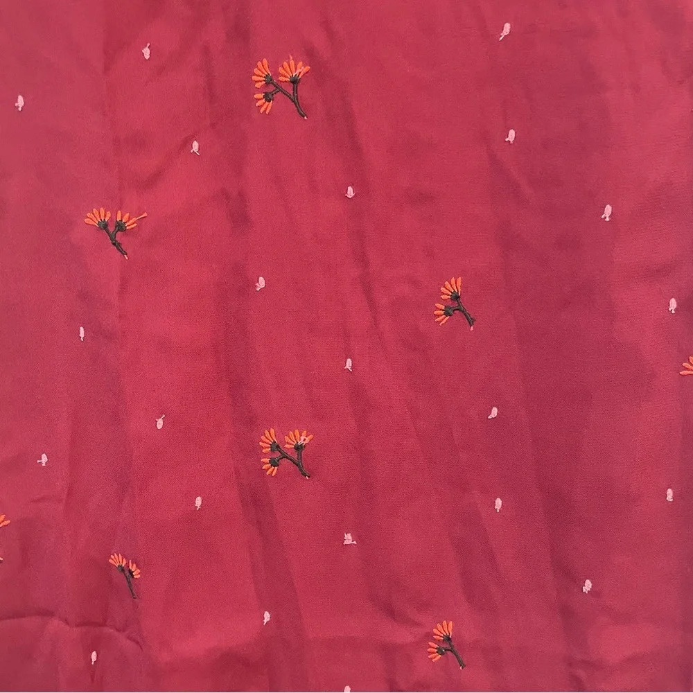 Honey Belle Women Short Sleeve Mini Dress Floral Print Red Medium New - Picture 6 of 14